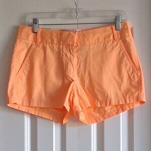 J. Crew Chino City Fit Orange Shorts Women's Size 4